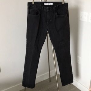Express Rocco Slim Fit Skinny Leg Black Jeans